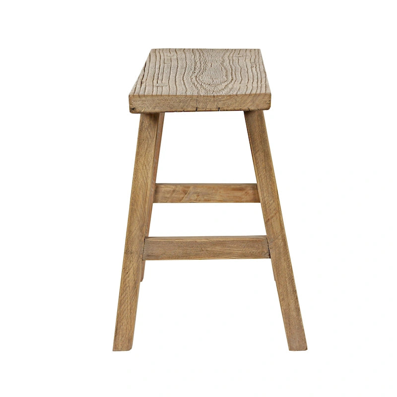 Artissance 35 Long 10 Wide Elmwood Bench, Natural Wood - 8' x 11'