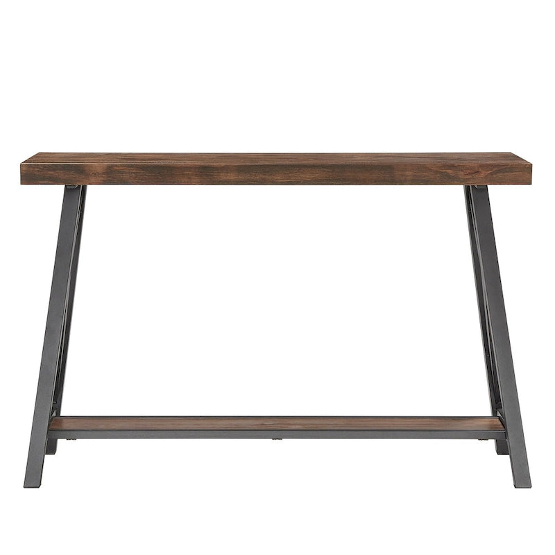 Bryson Rustic X-Base Sofa Entryway Table by iNSPIRE Q Classic