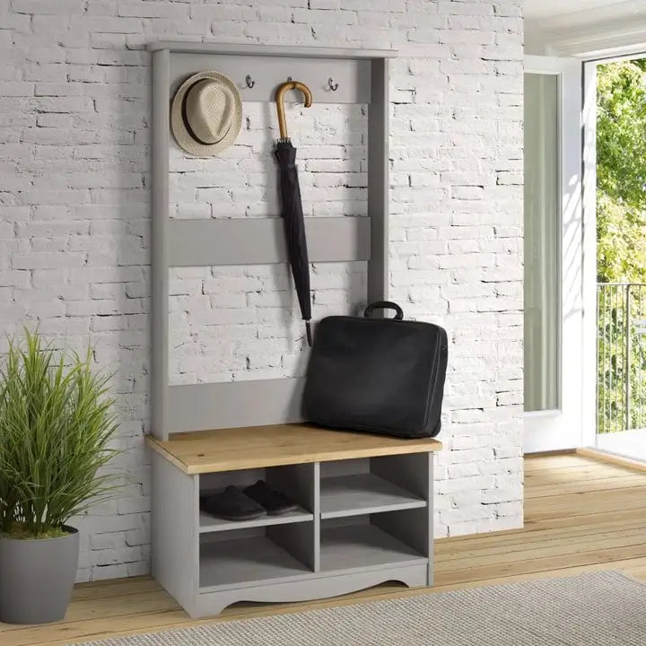 Wood Hall Tree Corona Gray
