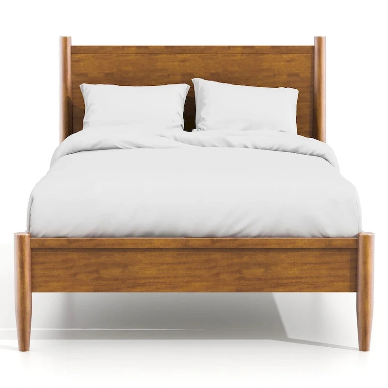 Fopp Mid-century Modern Oak Wood 2-Piece Platform Bedroom Set by Furniture of America