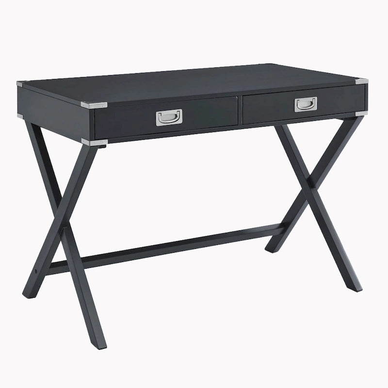 Solid Wood Computer Desk with Drawers