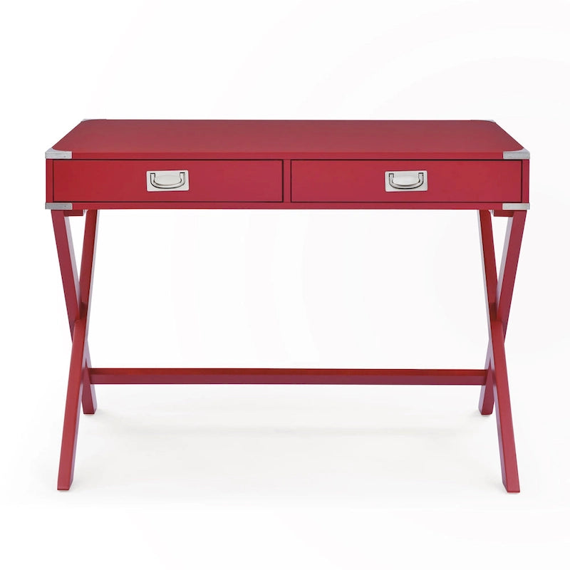 Solid Wood Computer Desk with Drawers