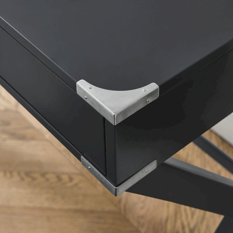 Solid Wood Computer Desk with Drawers