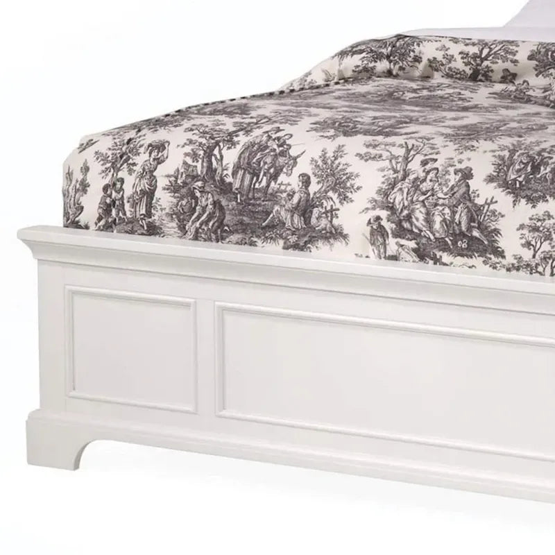 Homestyles Naples Off-White Wood Queen Bed