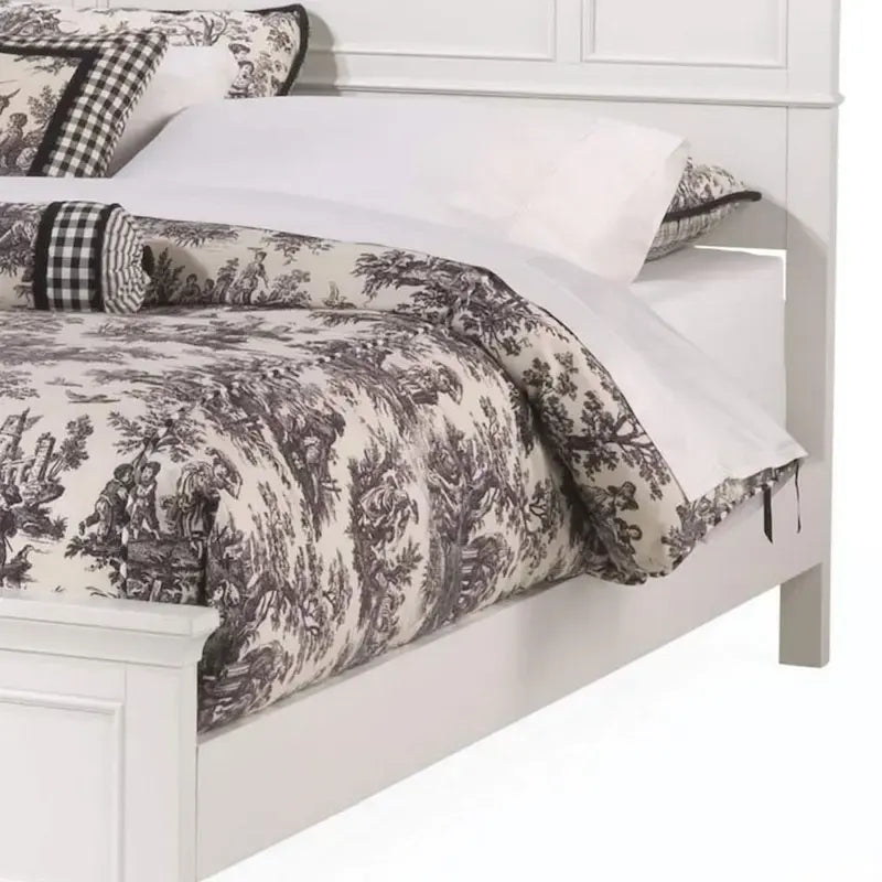 Homestyles Naples Off-White Wood Queen Bed