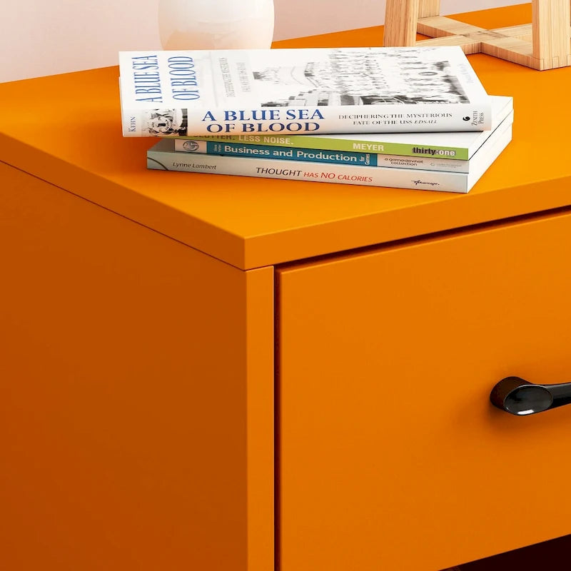 1-Drawer Nightstand With One-Open Shelf