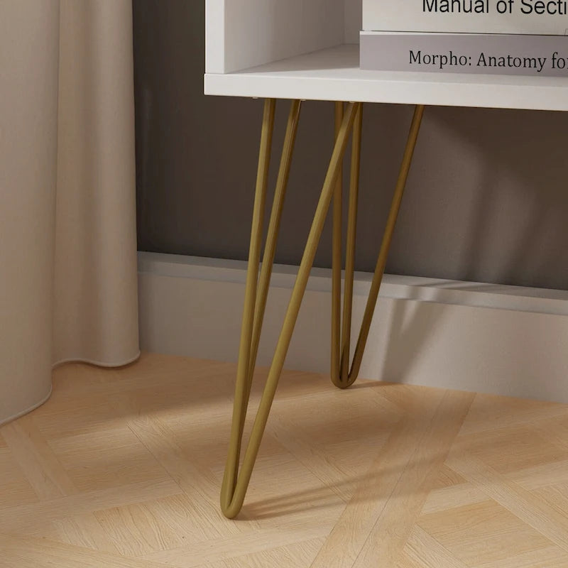 1-Drawer Nightstand With One-Open Shelf