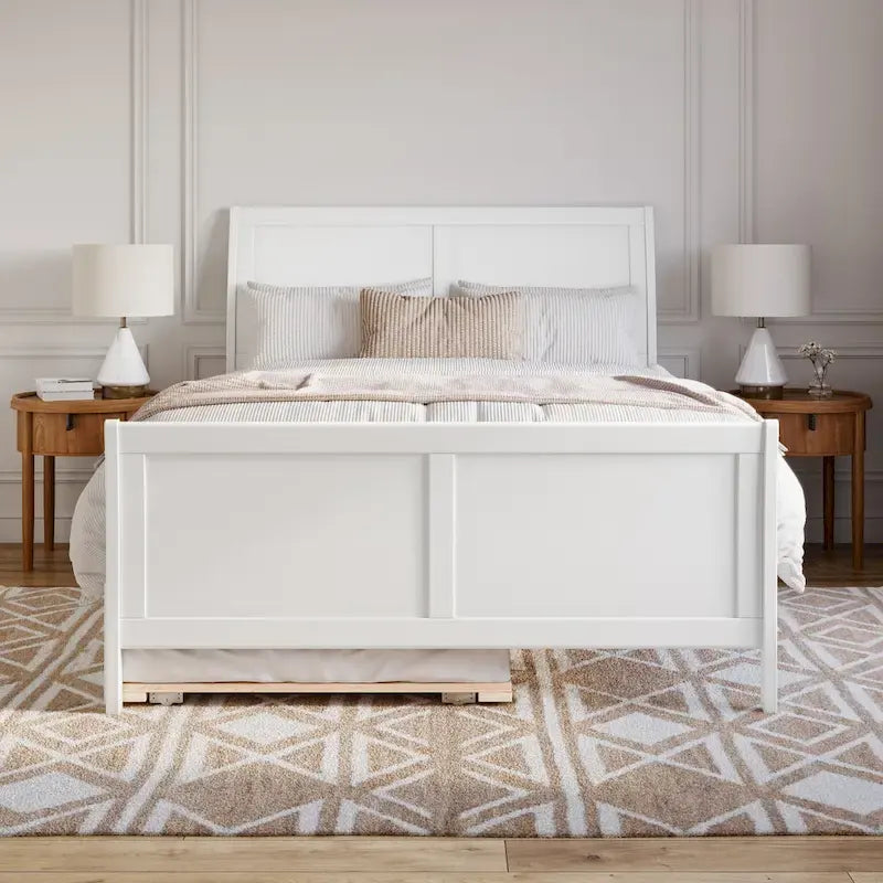 Portland Solid Wood Platform Bed with Matching Footboard and Trundle