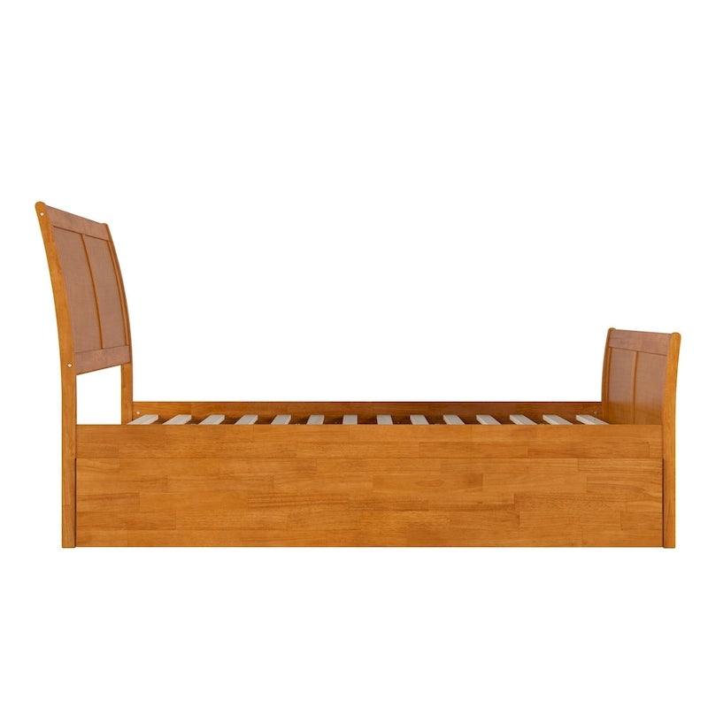 Portland Solid Wood Platform Bed with Matching Footboard and Trundle