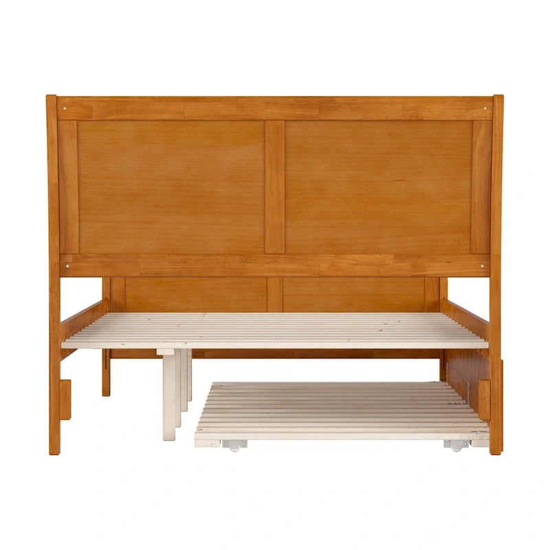 Portland Solid Wood Platform Bed with Matching Footboard and Trundle