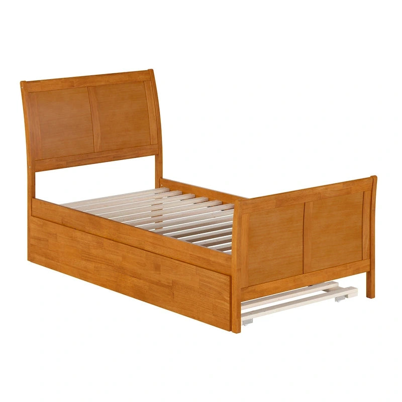 Portland Solid Wood Platform Bed with Matching Footboard and Trundle