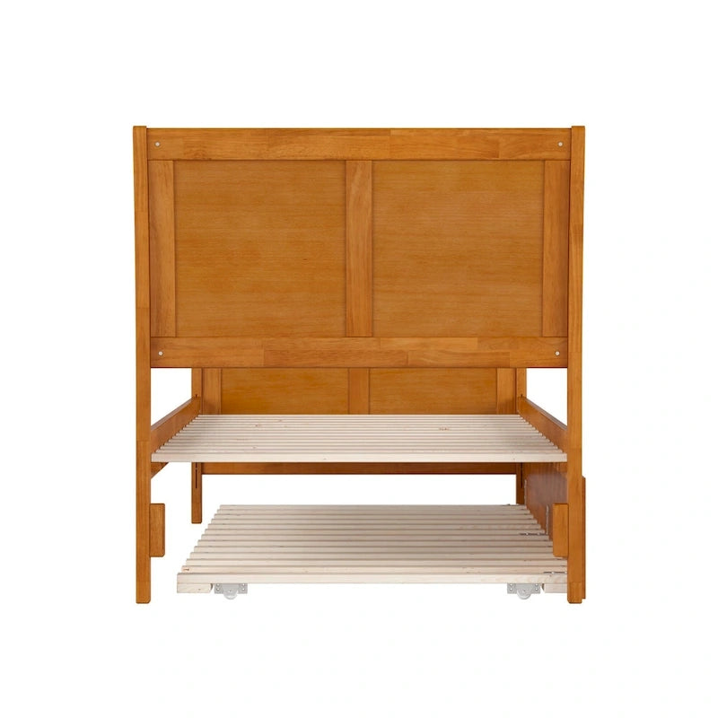 Portland Solid Wood Platform Bed with Matching Footboard and Trundle