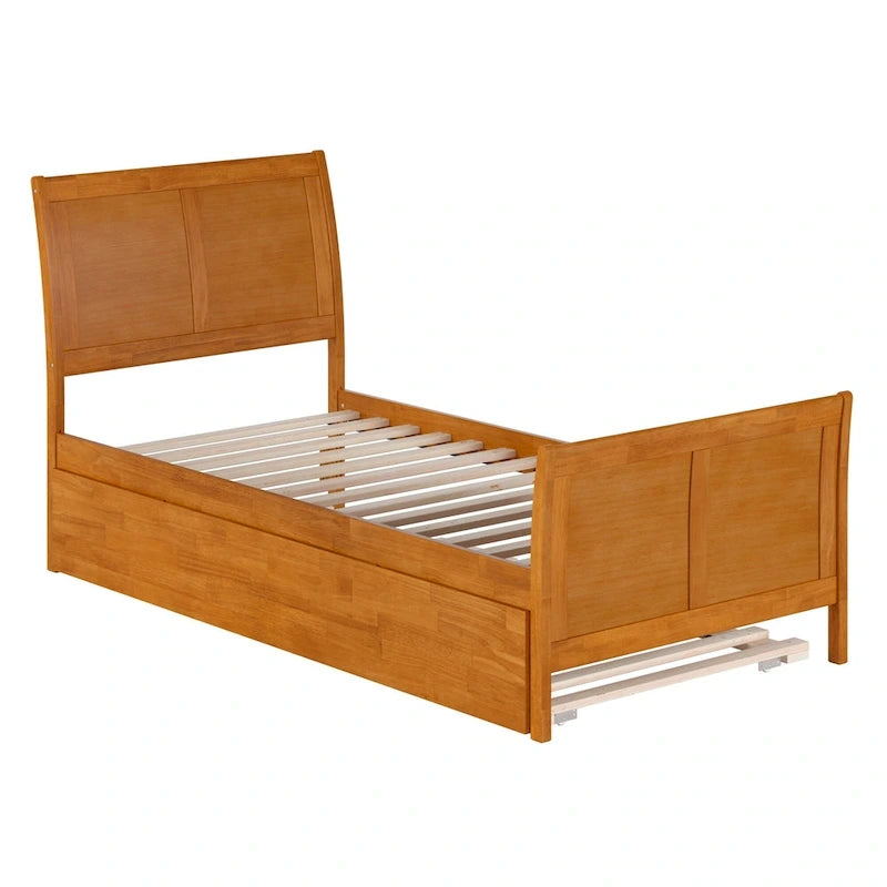 Portland Solid Wood Platform Bed with Matching Footboard and Trundle