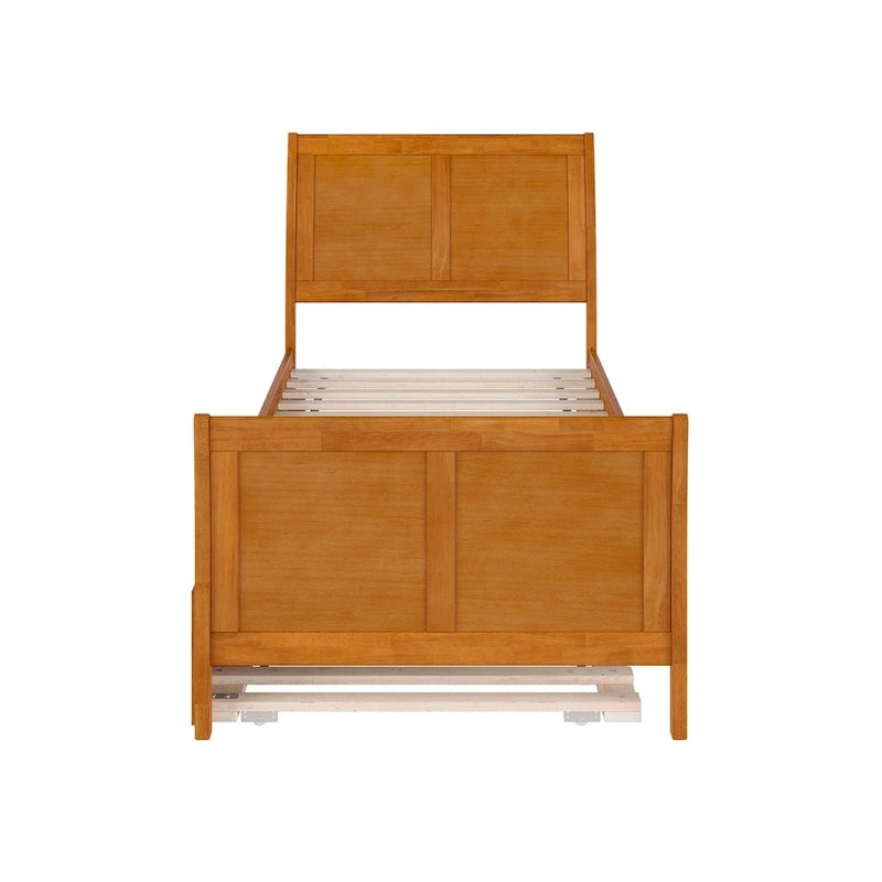 Portland Solid Wood Platform Bed with Matching Footboard and Trundle