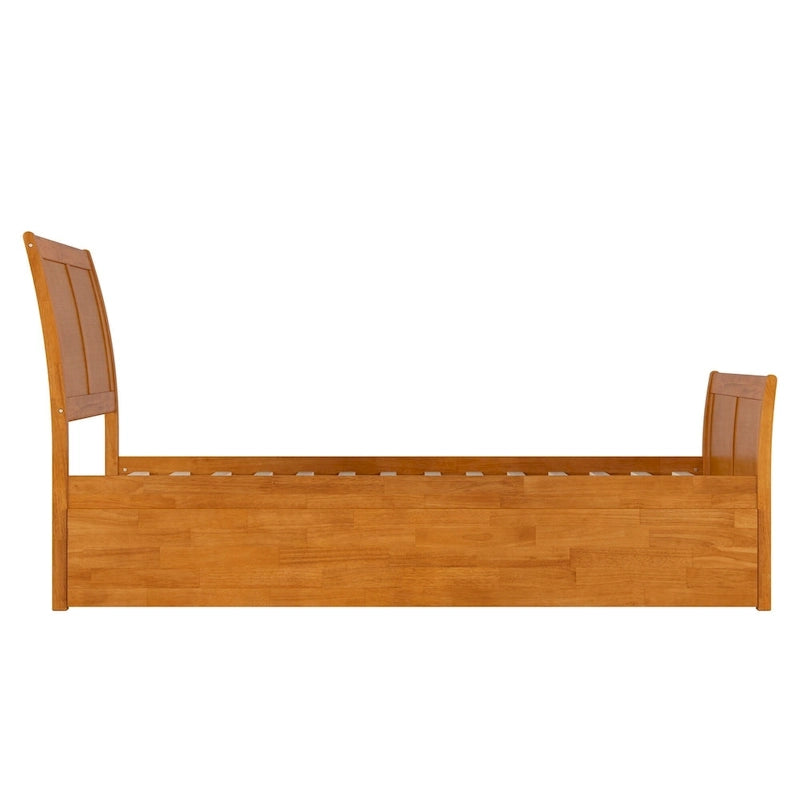 Portland Solid Wood Platform Bed with Matching Footboard and Trundle