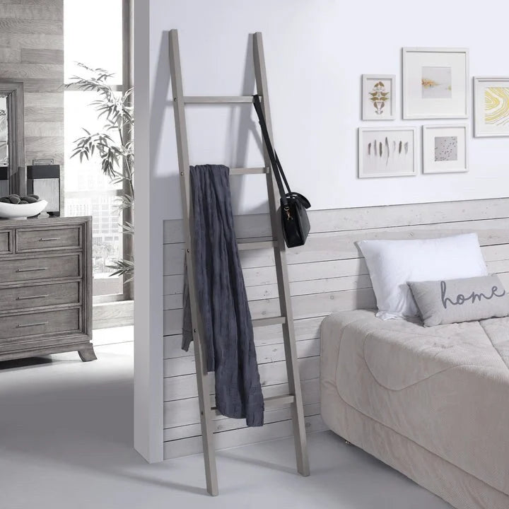 Wood Blanket Ladder Corona Gray