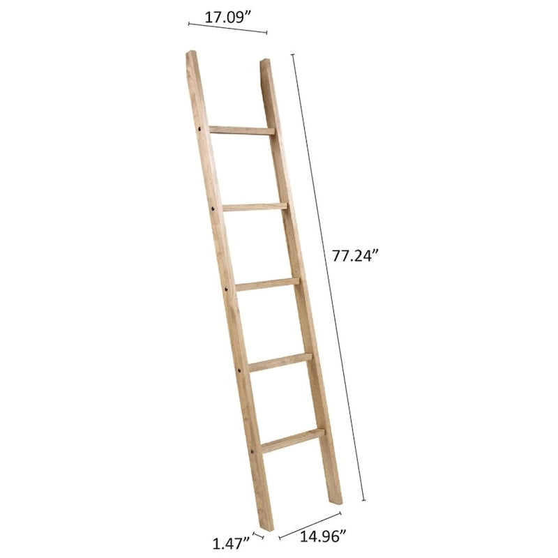 Wood Blanket Ladder Corona Gray