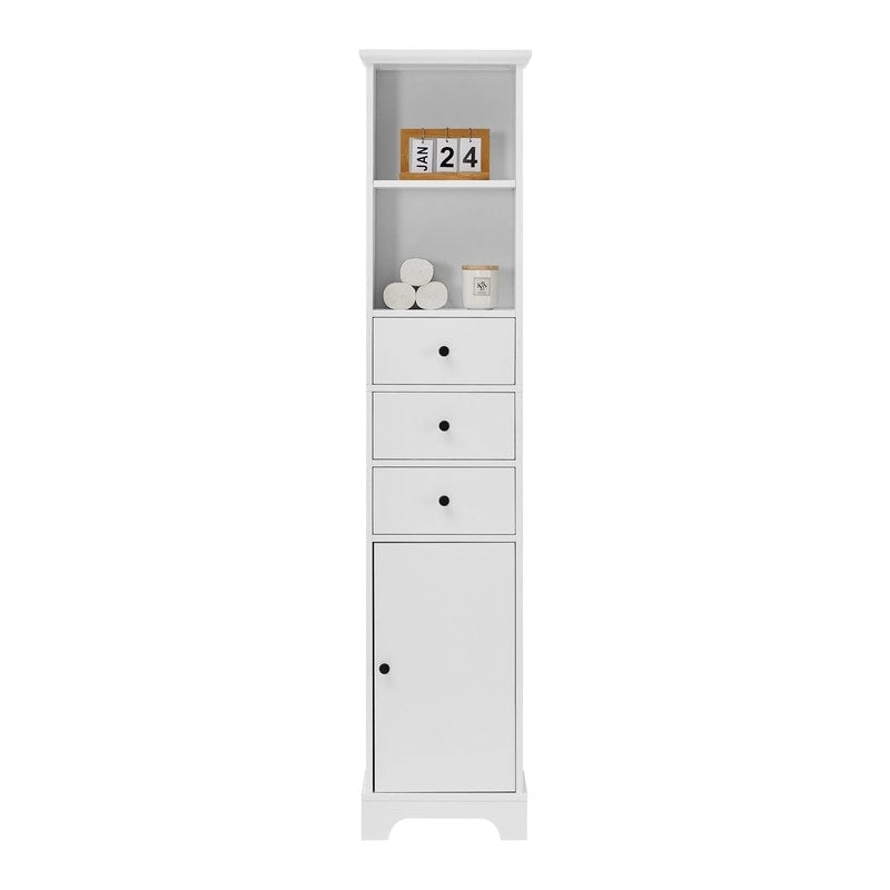 Freestanding Bathroom Storage Cabinet with 3 Drawers and Adjustable Shelf