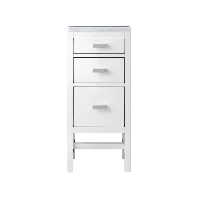 James Martin Vanities Addison 15 Base Cabinet w/ Drawers, Glossy White