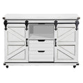 StyleCraft Presley 2 Door Cabinet with Open Center in Distressed White