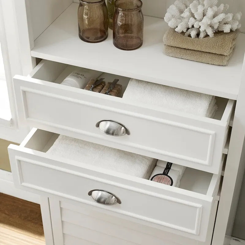 Lydia Tall Cabinet in White