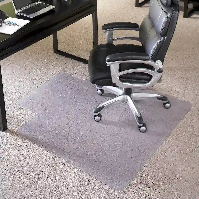 45 x 53 Big & Tall 400 lb. Capacity Carpet Chair Mat with Lip