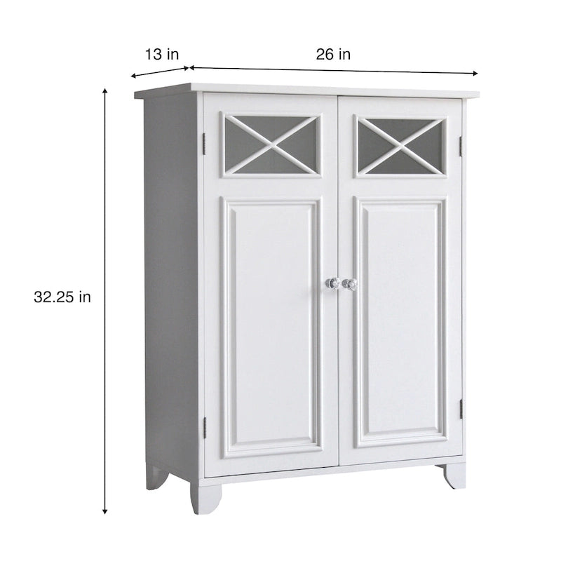 Teamson Home Dawson Freestanding Two-Door Floor Accent Cabinet