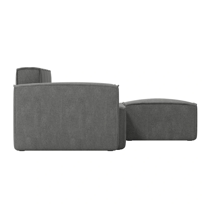 Contemporary 5 Piece Modular Sectional Sofa with Ottoman