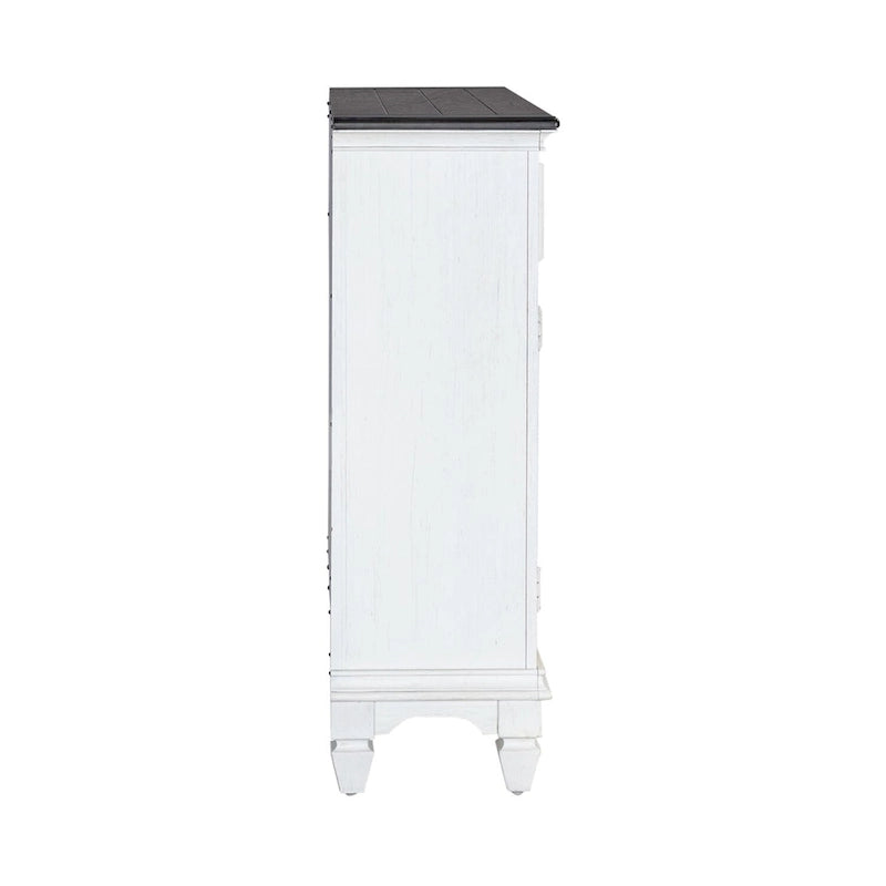 Allyson Park Wirebrushed White Charcoal 42 Inch Accent Hall Console
