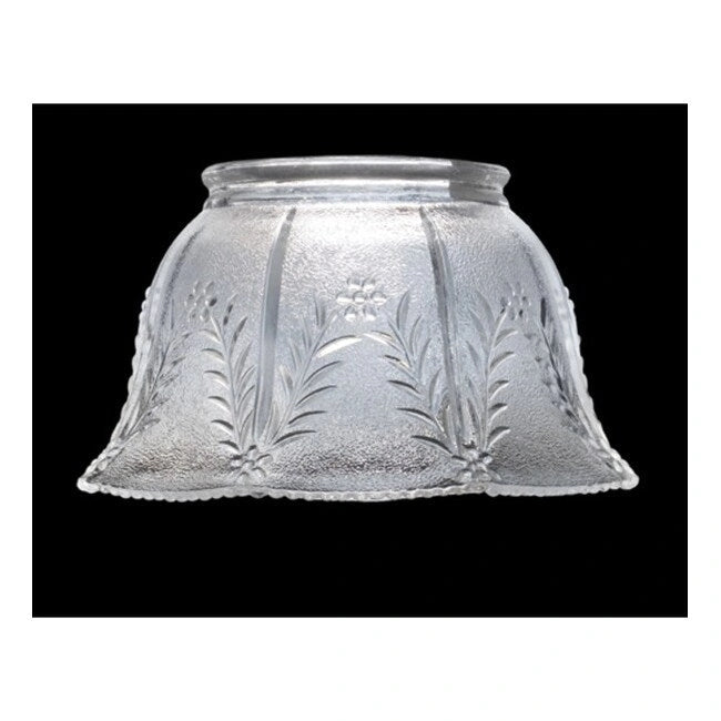 Meyda Tiffany Crystal Glass Shade with Wheat Design - Natural