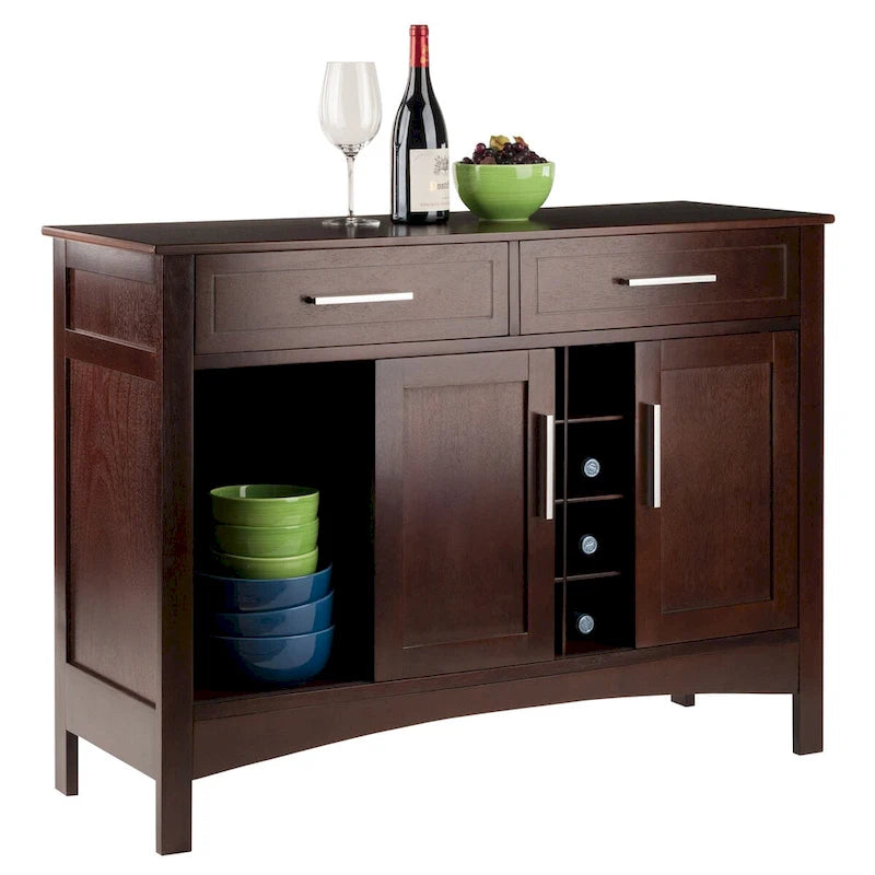 Gordon Buffet Cabinet, Cappuccino - 43.7W x 16.1D x 32.2H