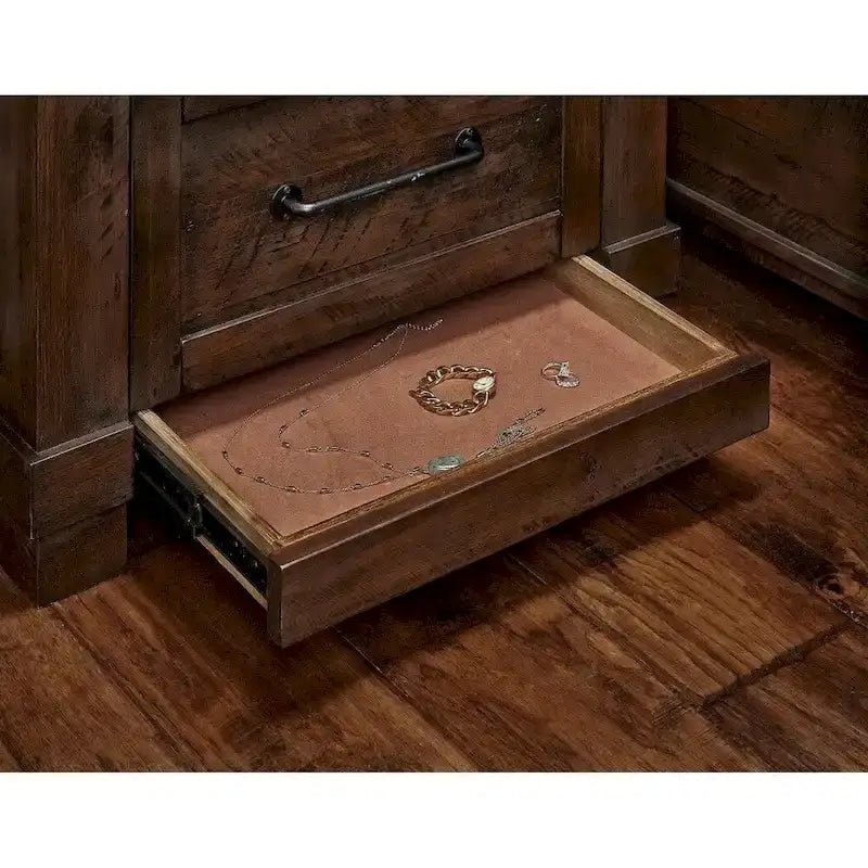 Simply Solid Shelba Solid Wood 4-piece Storage Bedroom Collection