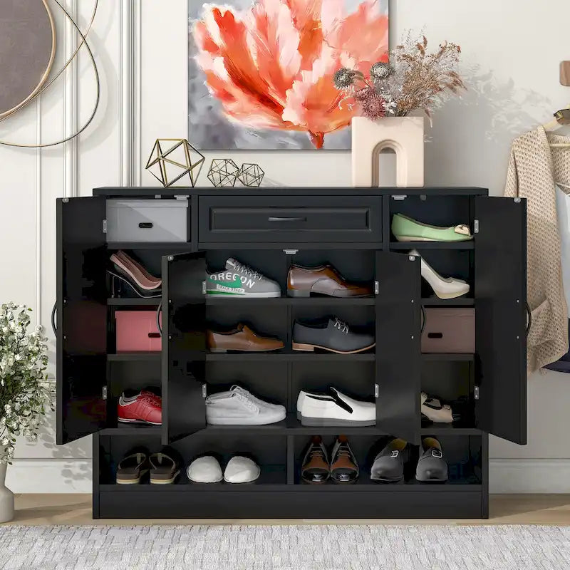 Modern Shoe Cabinet with Adjustable Shelves