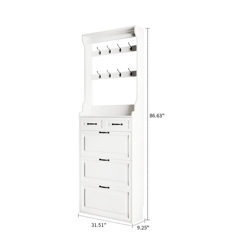 Minimalist Design Multifunctional Tall Shoe Storage Cabinet
