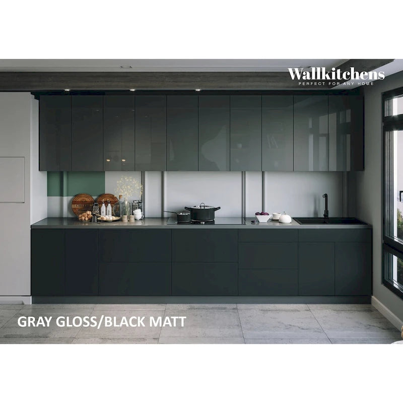 Kitchen Signature Collection Black Color Base Size 13Ft Wide - 153x24