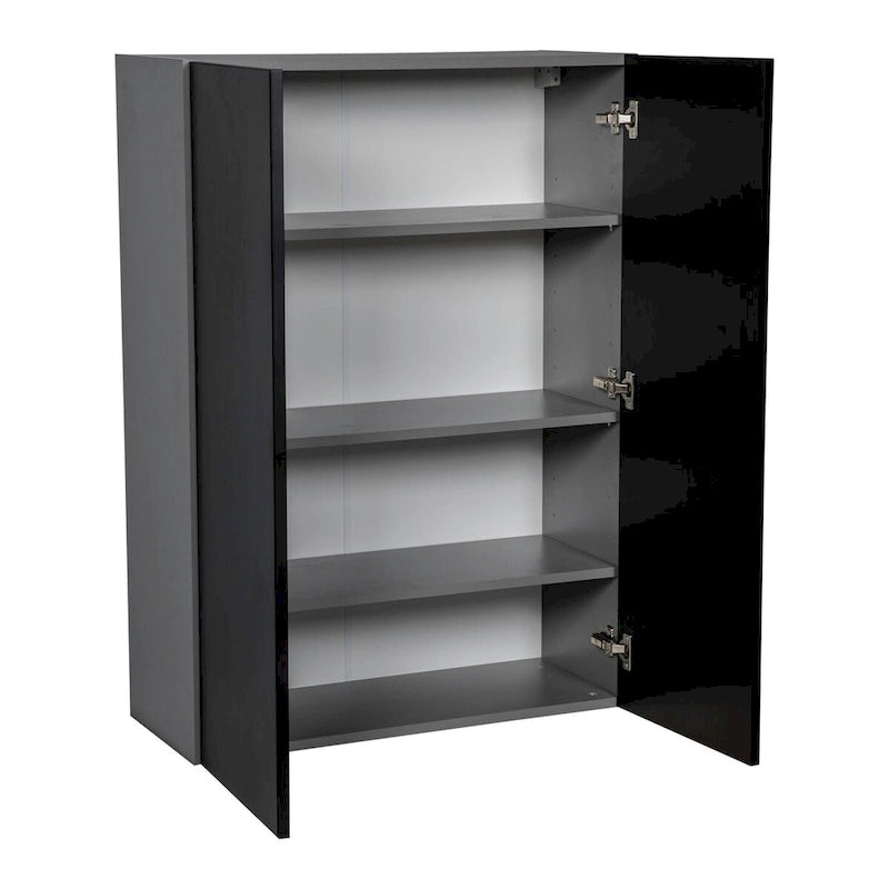 24 x 42 Wall Cabinet-Double Door-Grey - 24 x 42 x 12