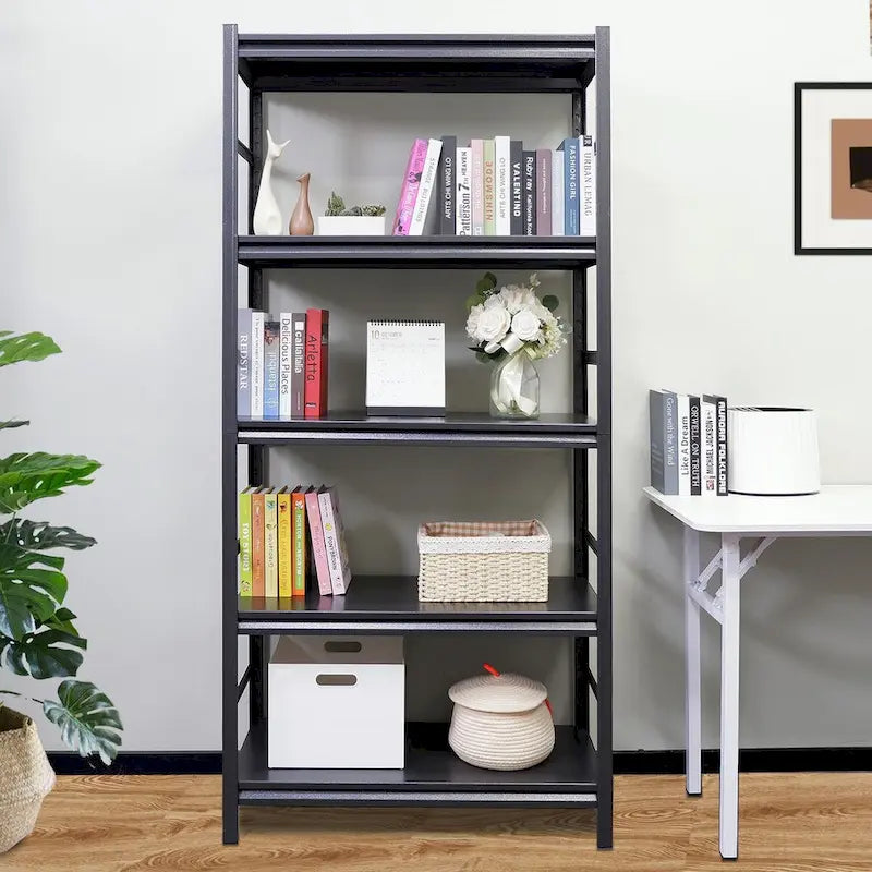 Storage Shelves 5 Tier Heavy Duty Metal Shelving Unit Adjustable Shelving Units and Storage Rack Kitchen Garage Shelf