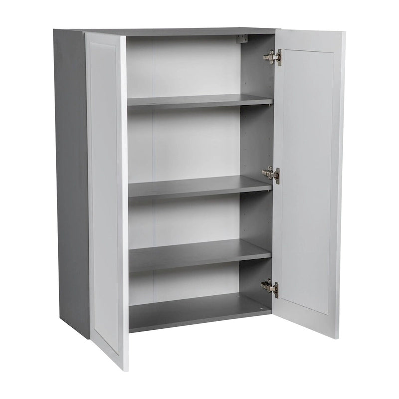 27 x 42 Wall Cabinet-Double Door-Grey - 27 x 42 x 12