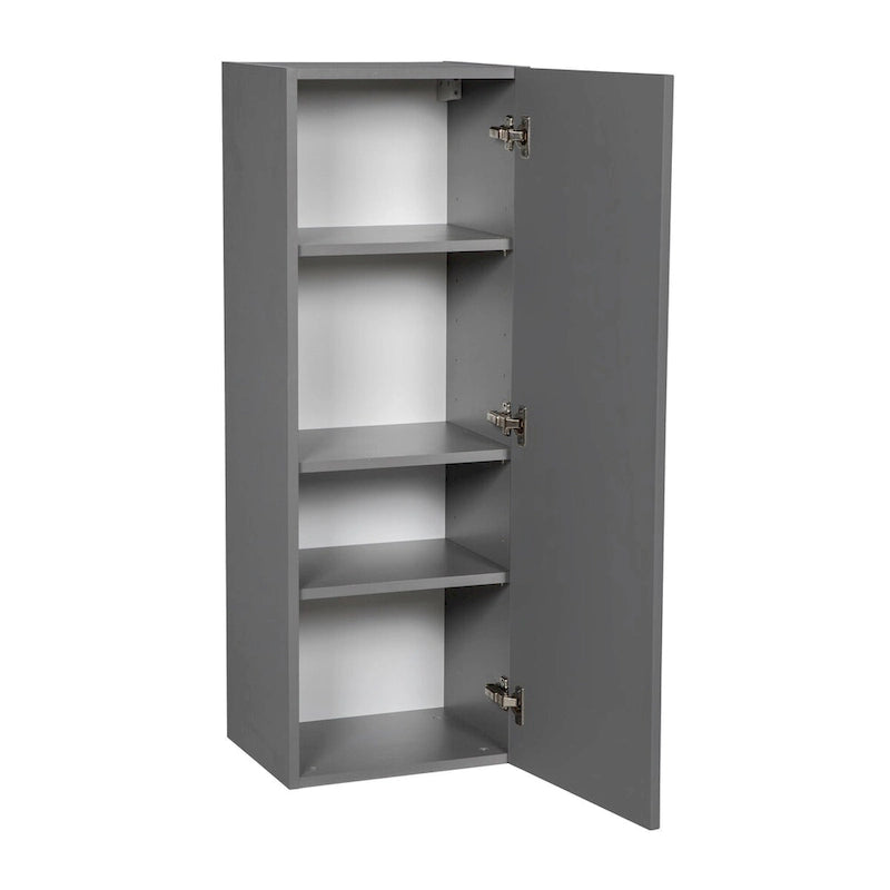 12 x 42 Wall Cabinet-Single Door-Grey - 12 x 42 x 12
