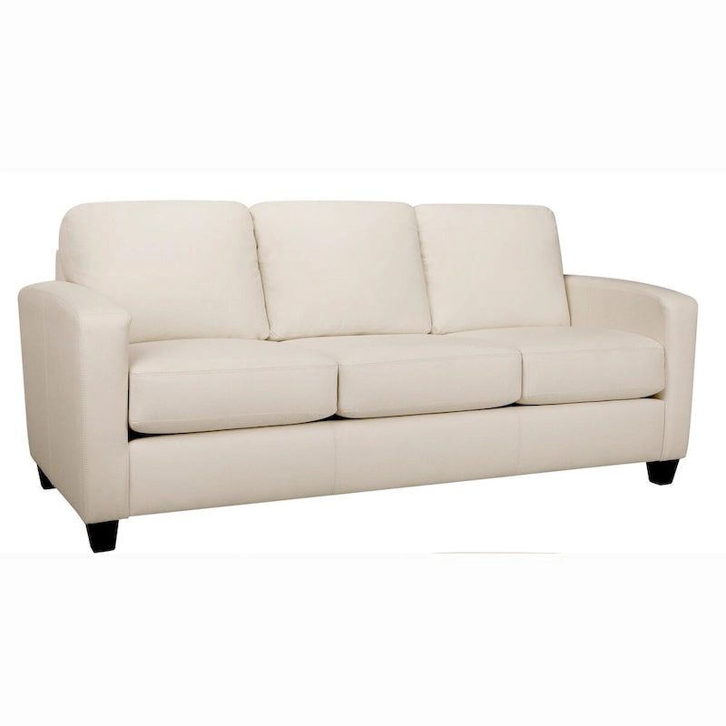 Bryce Italian Top Grain Leather Upholstered Transitional Sofa