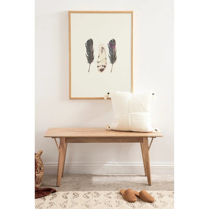 Kate and Laurel McCutcheon Wood Bench