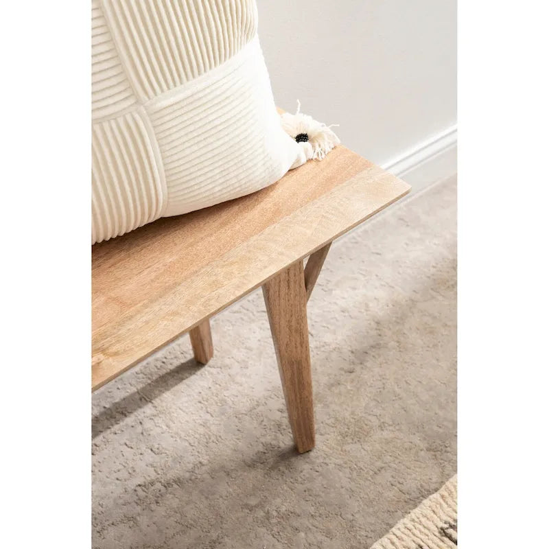 Kate and Laurel McCutcheon Wood Bench