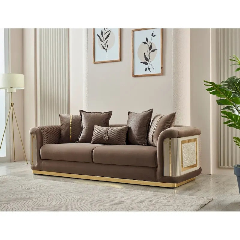 Ellie 2-piece Living room Set Pillow Back