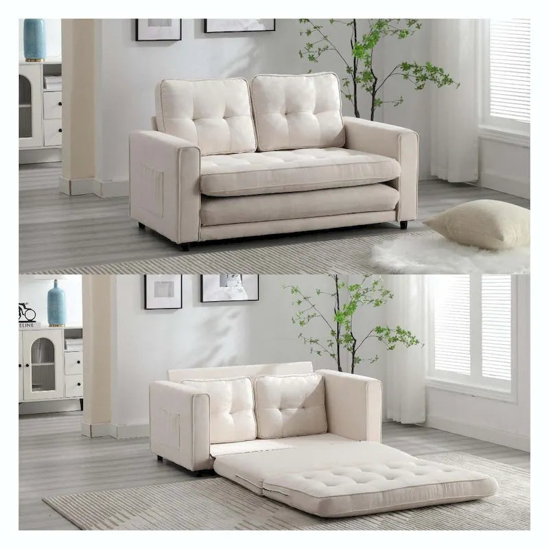 3 Fold Sofa,Convertible Futon Couch sleeper sofabed