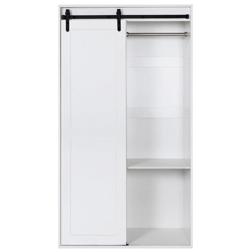 71-inch closets,large closets laundry cabinets,Plastic suction process,farm slide barndoors,save open space,brand hardware