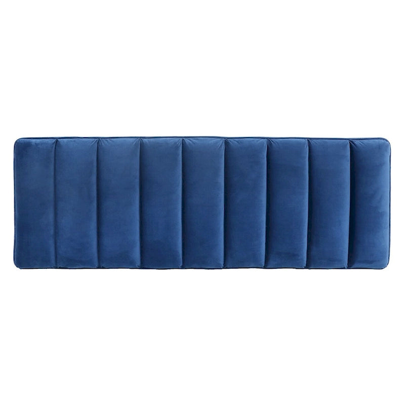 Metal Base Upholstered Bench Footstool for Entryway Living Room