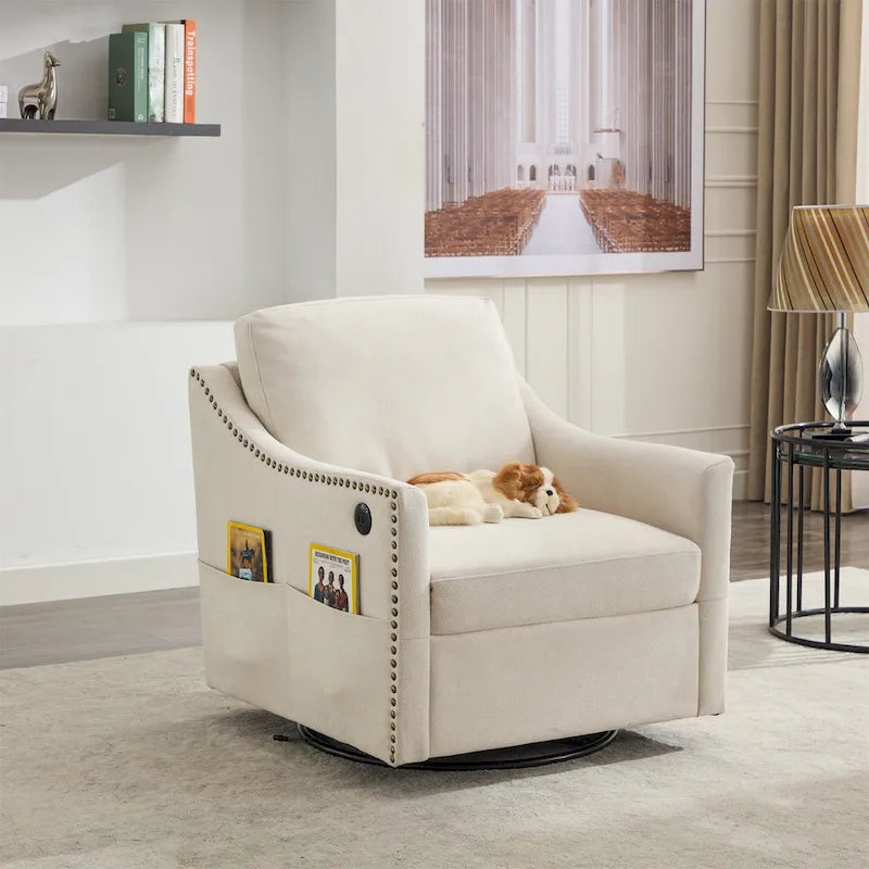 360 Degree Swivel Rotating Accent Chair
