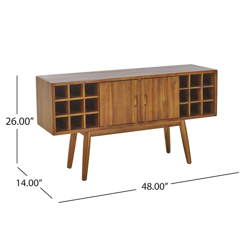 48 Wine Dining Room Kitchen Cabinet - N/A