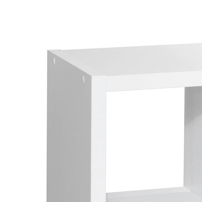 Smart Cube 8-Cube Organizer Storage with Opened Back Shelves,2 X 4 Cube Bookcase Book Shleves for Home,Office (White)
