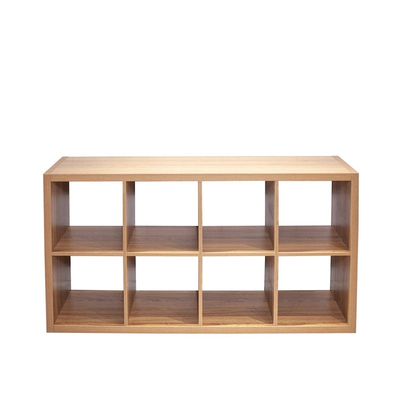 Smart Cube 8-Cube Organizer Storage with Opened Back Shelves,2 X 4 Cube Bookcase Book Shleves for Home,Office (White)